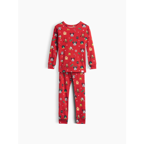 Kids & Baby × Disney Organic Brushed Cotton Holiday PJ Set