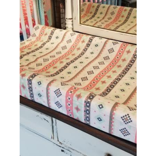 Aztec Stripe Western Changing Pad Cover