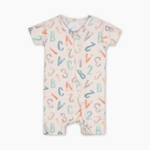 Gerber Snug Fit Romper - Alphabet Soup, 0-3 M