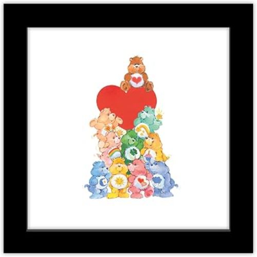 Trends International Gallery Pops Care Bears - Heritage Care Bears Group Wall Art Wall Poster, 12.00" x 12.00", Black Frame Version