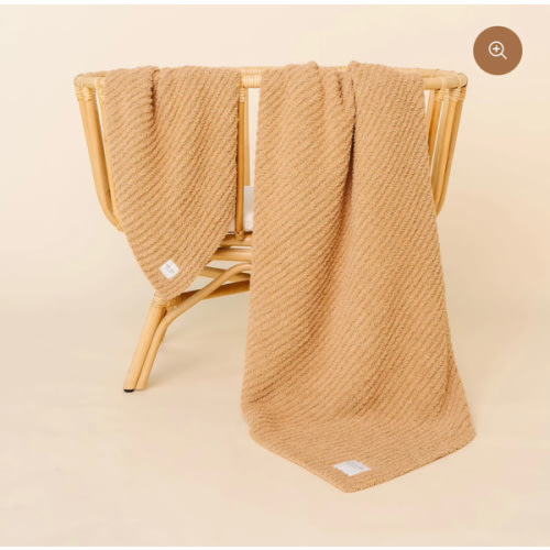 Chenille Blanket - Tan - Small