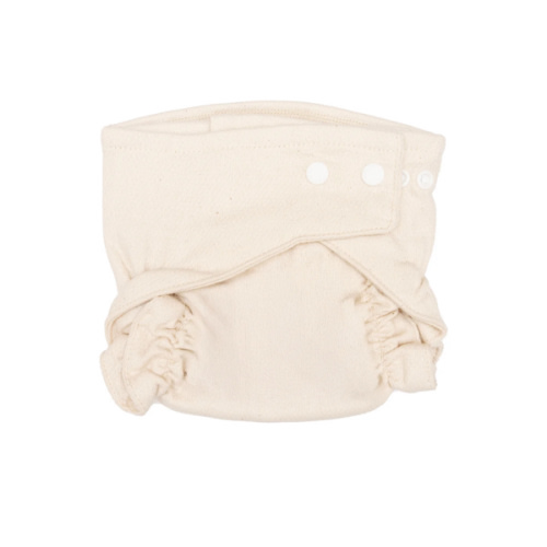 Soft & Durable OsoCozy Fitted Cloth Diaper - Size 1 (8) Unbleached