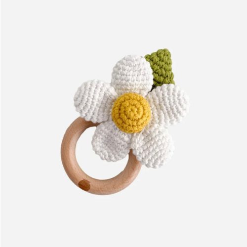Flower Crocheted Rattle Teether