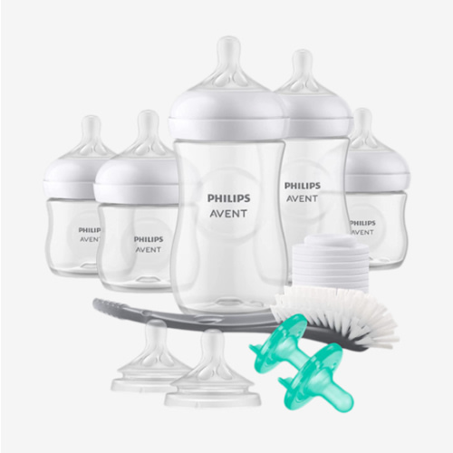 Philips AVENT Natural Baby Bottle with Natural Response Nipple, Newborn Baby Gift Set, SCD838/02