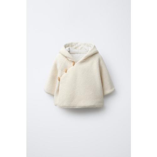 HOODED FIREMAN CLASP COAT - Ecru | ZARA United States
