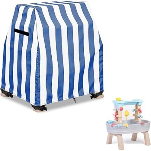AIickwang Kids Water Table Cover For Step2 Rain Showers & Flow Kids Water Table,Outdoor Heavy 600D Dustproof Waterproof Dustproof Anti-UV Toddler Activity Table Cove,Blue