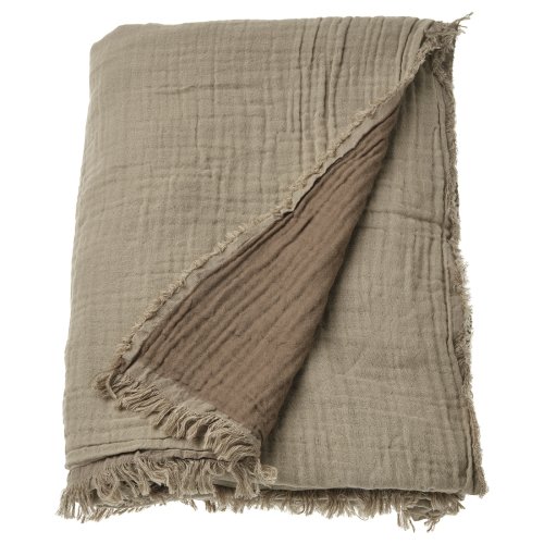 VALLKRASSING Throw - light gray-brown 59x79 "