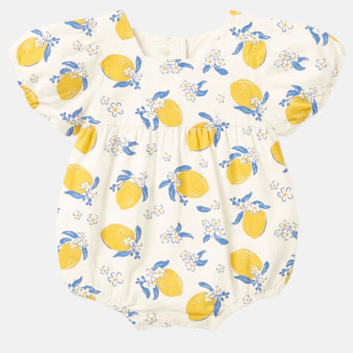 Baby Romper Arcadia | 100% Cotton | Lemonade Cream Cream | Toshi Official