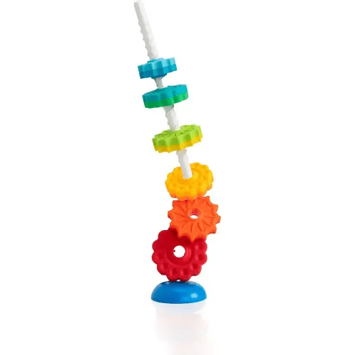 Fat Brain Toys SpinAgain, Baby Stacking & Spinning Toys for Toddlers Ages 1+