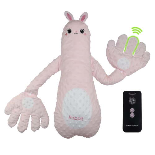 CPWVKI Rabbit Plush Toy Funny cartoon Stuffed Animal Plush Bunny with Patting Hand Doll Gift for Boys Girls