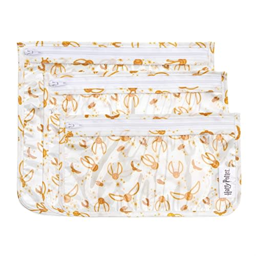 Bumkins Travel Bag, Toiletry, Baby, TSA Approved Pouch, Zip Bag, Quart Size Compliant, Clear-Sided, Diaper Bag Organization