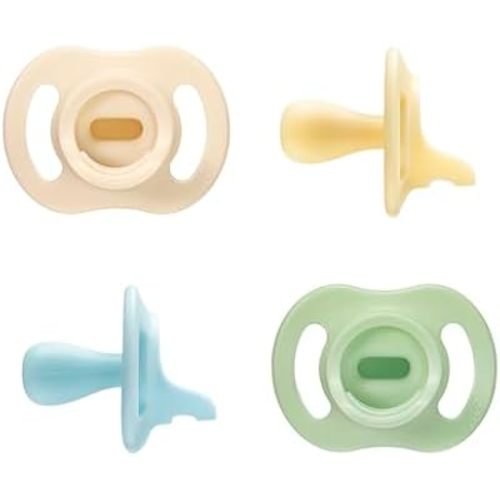Tommee Tippee Ultra-Light StayPut Pacifier, 0-6 Months, Pack of 4