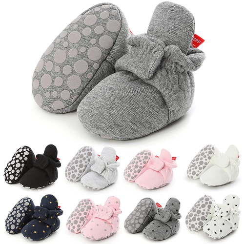 Baby Booties Infant Newborn Boys Girls Slippers Warm Crib Sock Shoes Indoor First Walker Prewalker