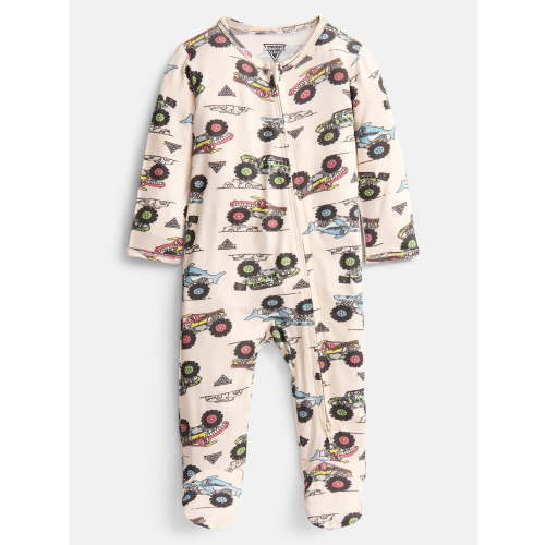 Monster Jam Baby Boys Sleep & Play Footed Pajamas, One Piece, Sizes NB-6/9M