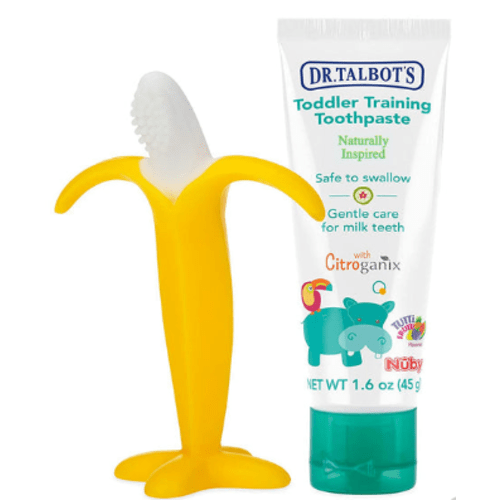 Baby Toothbrush and Toothpaste