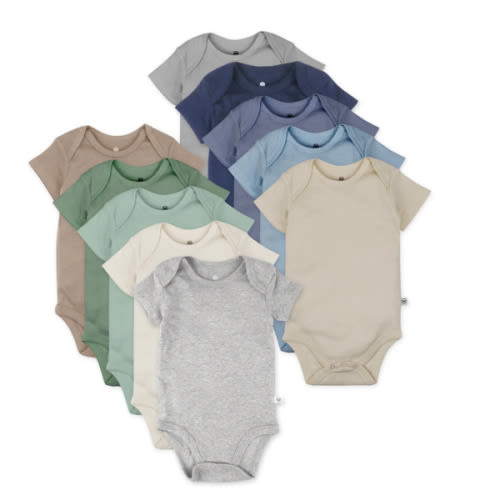 10-Pack Organic Cotton Short Sleeve Bodysuits | Honest Baby Clothing