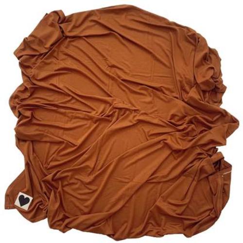 Jersey Stretch Swaddle, Rust