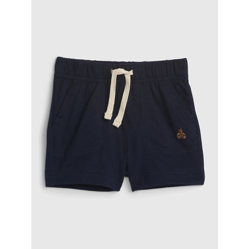 Baby 100% Organic Cotton Mix and Match Pull-On Shorts in dark night, size: 6-12 M