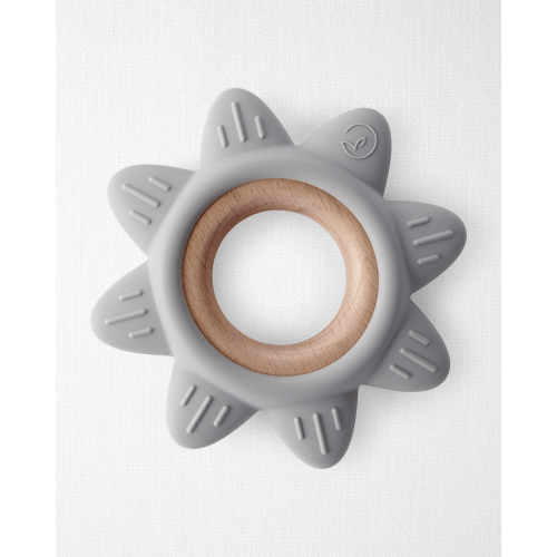 Little Planet Silicone & Wood Teether - Grey - Little Planet | Carter's