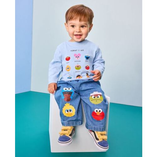 Sesame Street Denim Barrel Pants