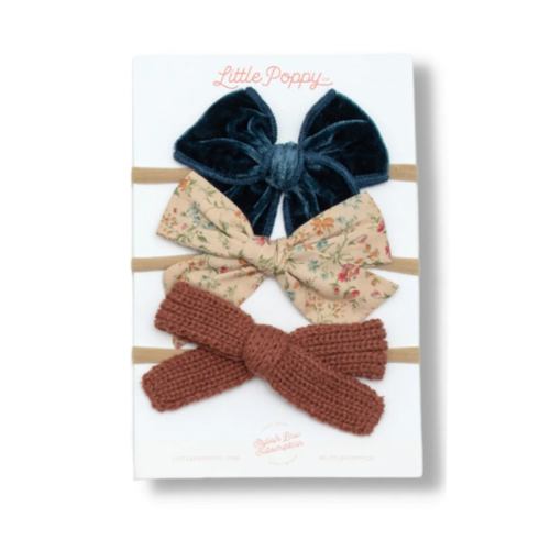 The Amelia Headband Bow Set – Little Poppy Co.
