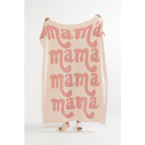 Mama Mama Mama Two Tone Blanket
