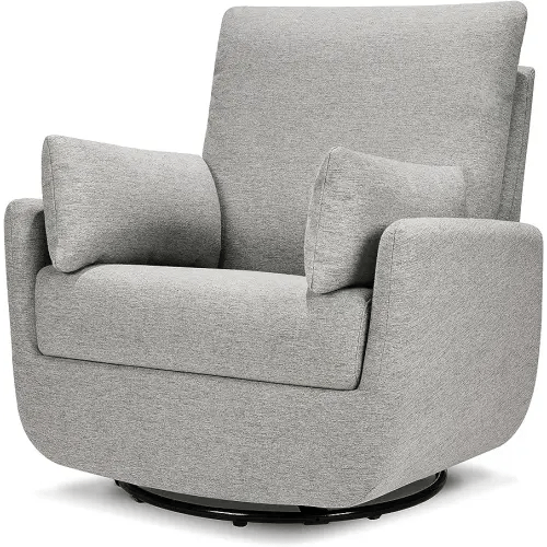 DaVinci Juno Swivel Glider in Frost Grey, Greenguard Gold & CertiPUR-US Certified