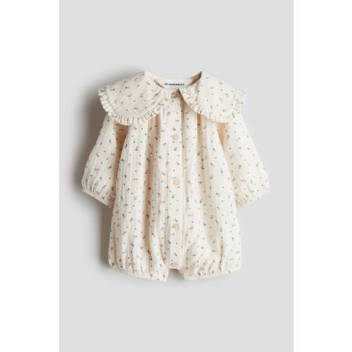 COTTON MUSLIN ROMPER SUIT