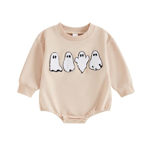 YINGISFITM Thanksgiving Halloween Baby Girl Boy Outfit Turkey Sweatshirt Bubble Romper Sweater Shirt Onesie Fall Clothes