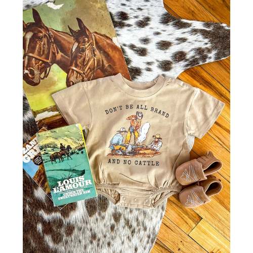 Brand No Cattle: Short Sleeve Bubble Romper 3-6 mo