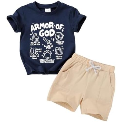 YOUNGER TREE Toddler Baby Boy Summer Clothes Dinosaur T-Shirt and Shorts Boy Outfits 12 Months to 4T
