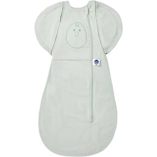 Nested Bean Air 6-in-1 Adaptable Baby Sleep Sack - Unweighted - Comfort & Safety for Natural Sleep, Preferred Arm Position Reduces Startle Reflex, Better for Baby, NB (7-13lbs) Sage