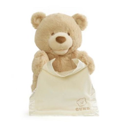 Baby Boys or Girls Animated Peek-a-Boo Bear Plush Toy