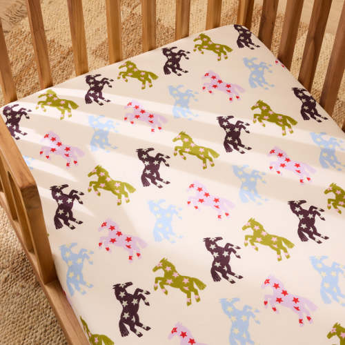 Leo Washed Cotton - Buddy Cot Fitted Sheet | Sheet Society