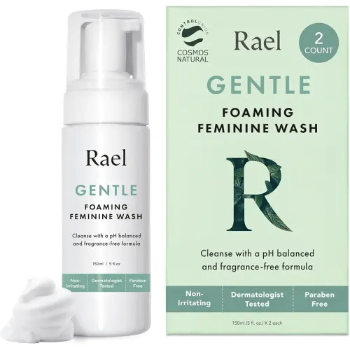 Rael Feminine Wash, Foaming Cleansing Wash - pH Balance Intimate Wash Women (5oz, 2 Pack)