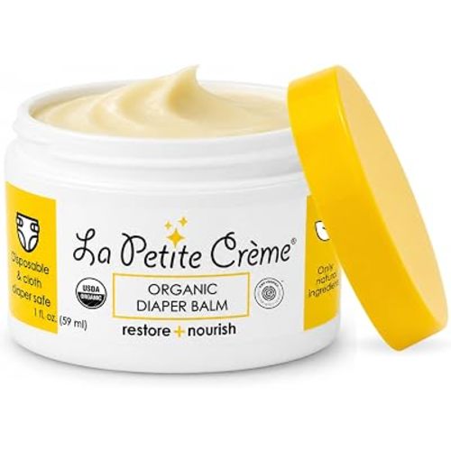 La Petite Creme Diaper Balm - Healing & Nourishing Diaper Rash Cream, 1 oz