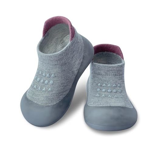 Dookeh Baby Sock Shoes Boys Girls First Walking Shoes Non-Slip Slippers Soft Sole Sneakers Toddler Infant Babygirl