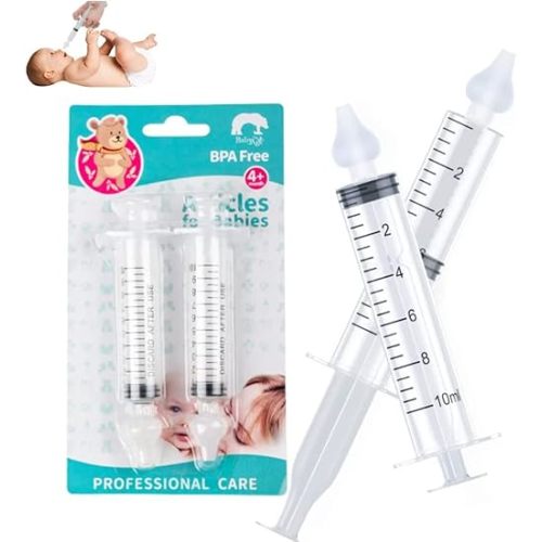 Crumye Lot de 2 irrigateurs nasaux pour bébé 10 ml