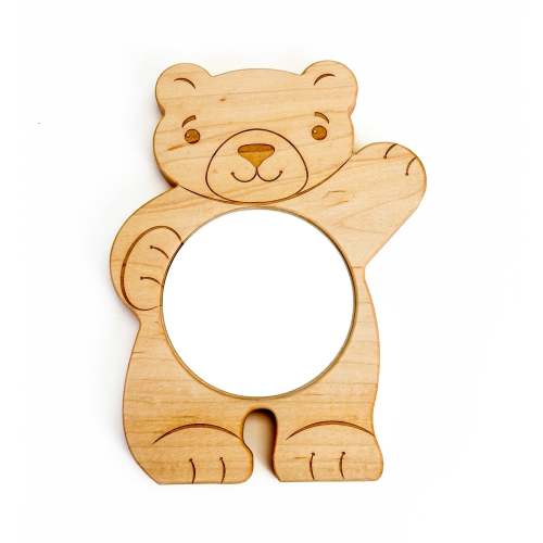 Look At Me! Little Explorers Baby's First Mirror - Friendly Bear | Made In The Usa 🇺🇸