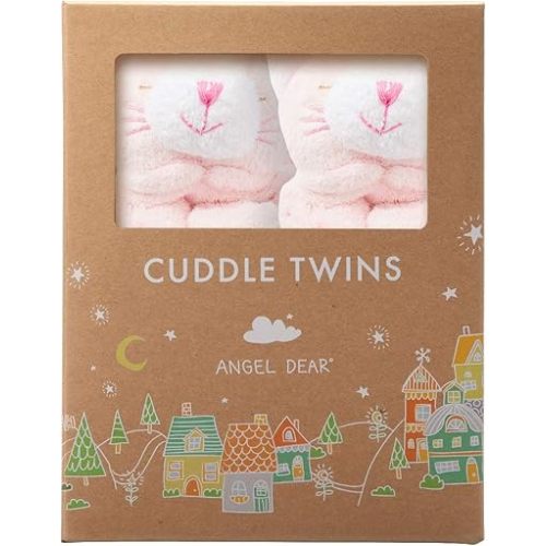 Angel Dear Cuddle Twins Blankie, Pink Kitty