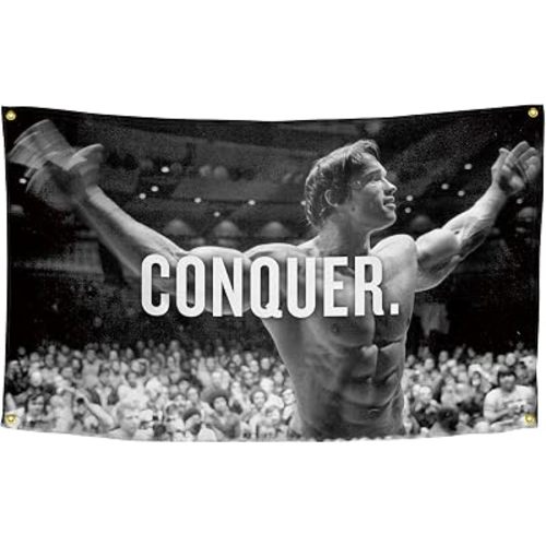 Flag for Arnold Schwarzenegger 3×5 Feet Funny Flag Banner Wall Outdoor Hanging Flag with 4 Brass Grommets for College Dorm Room Decor