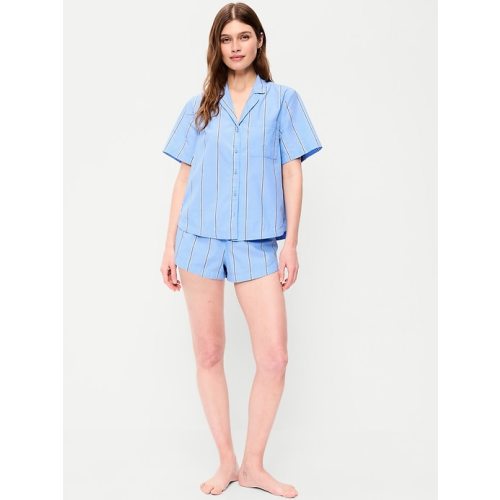 Poplin Pajama Short Set | size XL