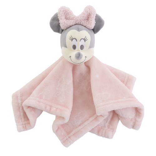Disney Minnie Mouse Girls Pink Plush Infant Security Blanket