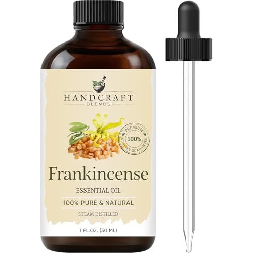 Handcraft Blends Frankincense Essential Oil – 1 Fl Oz – 100% Pure and Natural – Premium Grade Essential Oil for Diffuser and Aromatherapy, Skin, Massage, Candle and Soap Making Fragrance