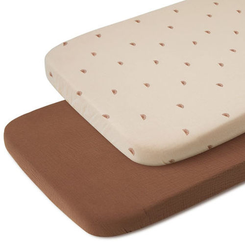 Muslin Bassinet Sheet for Baby Girl Boy, Sunshine& Brown | My Site 5