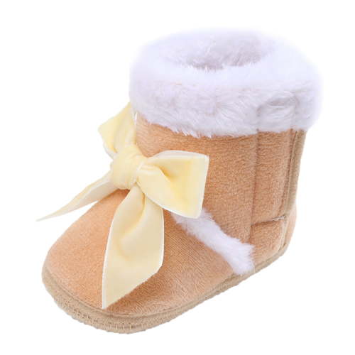 Huowey Newborn Baby Girls Boys Warm Shoes Plush Snow Booties Soft Comfortable Boots Newborn Warming And Fashion Shoes Lovely Footwear, 6-12 Months