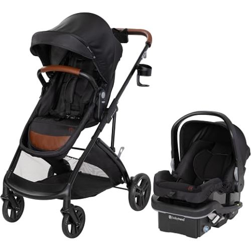 Baby Trend Passport Switch 6-in-1 Modular Travel System with EZ-Lift Plus Infant Car Seat, Midnight Cocoa