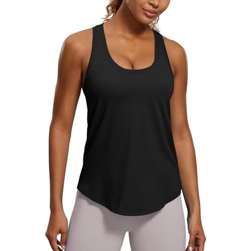 CRZ YOGA Pima Cotton Racerback Tank Top