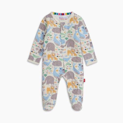 Magnetic Me Organic Cotton Footie - Little Lovin, 0-3 M