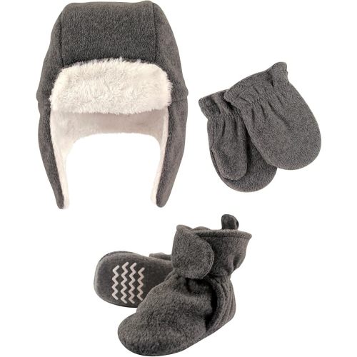 Hudson Baby Baby Hudson Baby Unisex Baby Trapper Hat, Mitten and Bootie Set